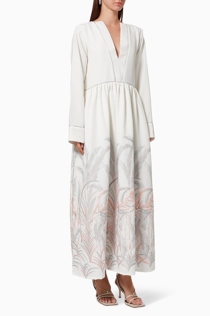 

Palmaza Textured Kaftan, White