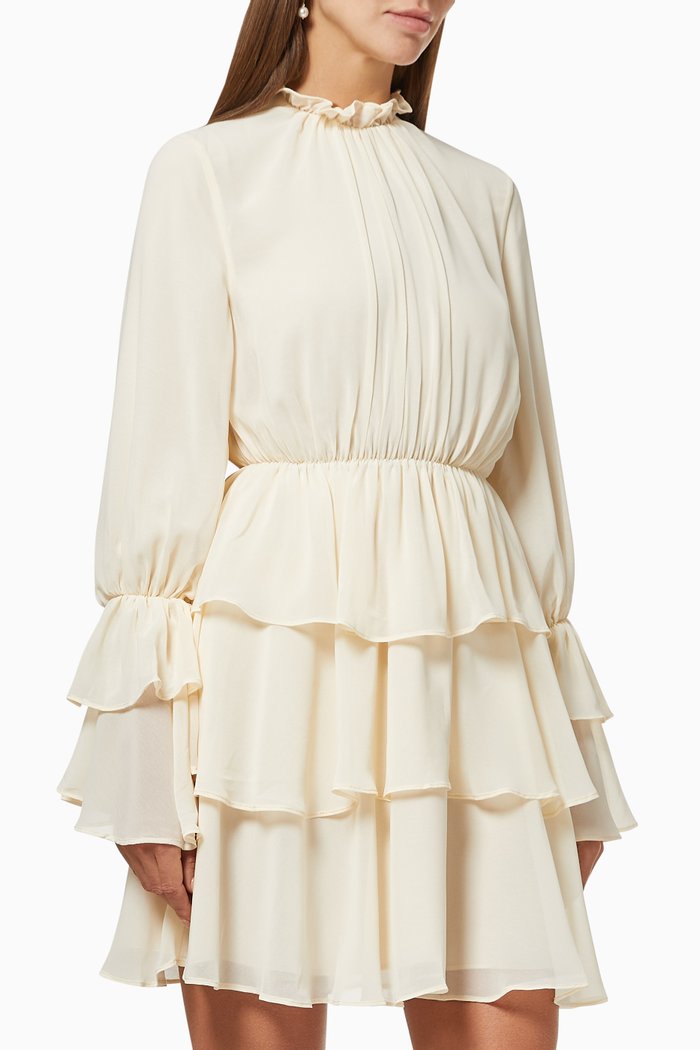 

The Loring Dress in Georgette, Neutral