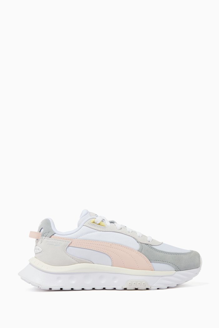 

Wild Rider Rollin' Sneakers in Leather, White