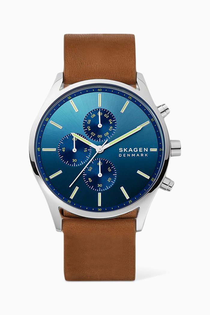 Holst Quartz Chronograph Watch, Brown