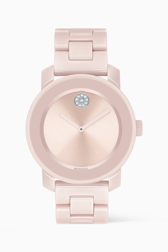 

Ceramics Quartz Watch, 36mm, Pink