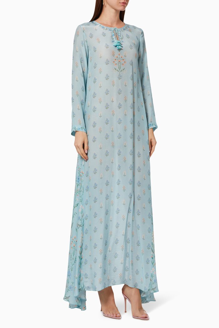 

Kyna Floral Kaftan, Blue
