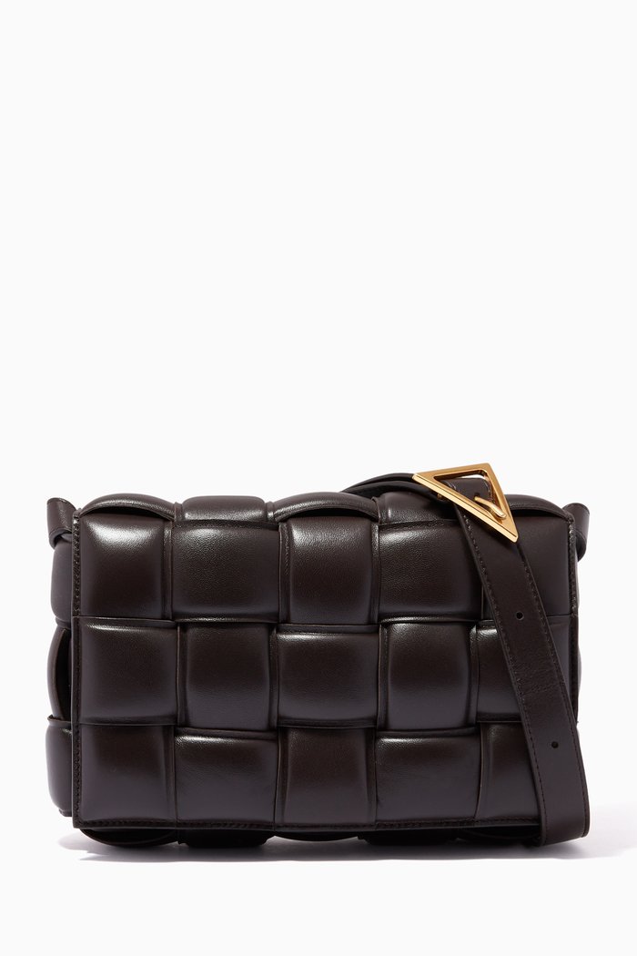 

Padded Cassette Bag in Nappa, Brown