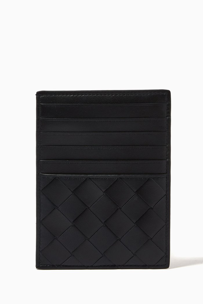 

Card Case in Intrecciato Nappa, Blue