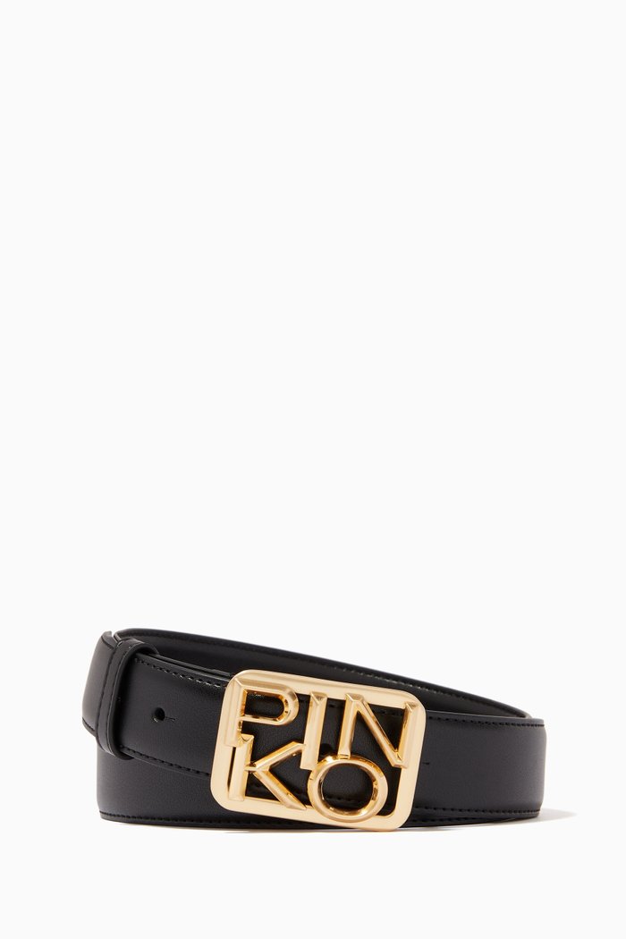 

Anthea Simply Belt in Leather, Black