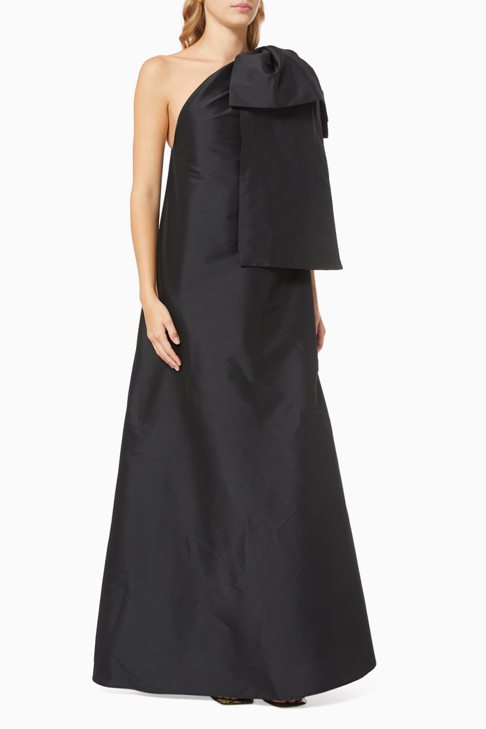 

Winnie Taffeta Gown, Black