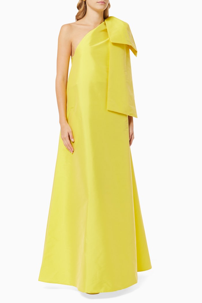

Winnie Taffeta Gown, Yellow