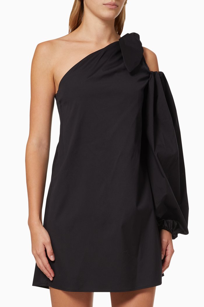 

Lucette Cotton Mini Dress, Black