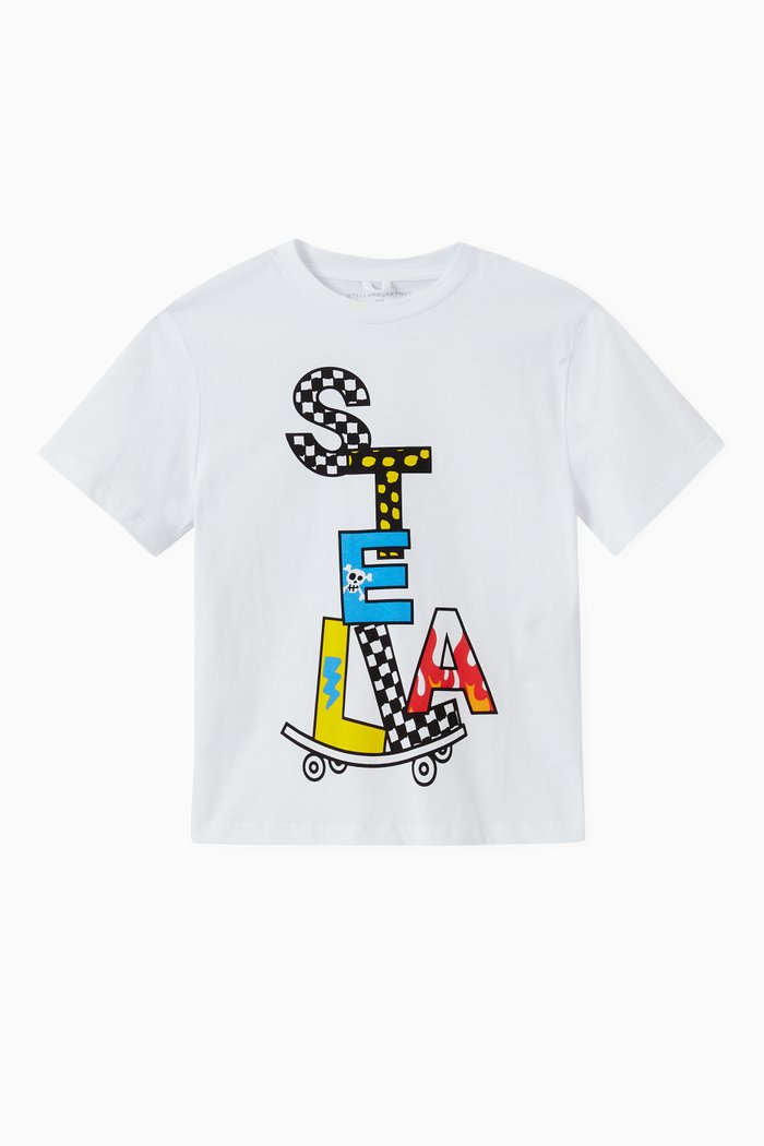 

Stella Skate Oversized T-shirt in Organic Cotton, White