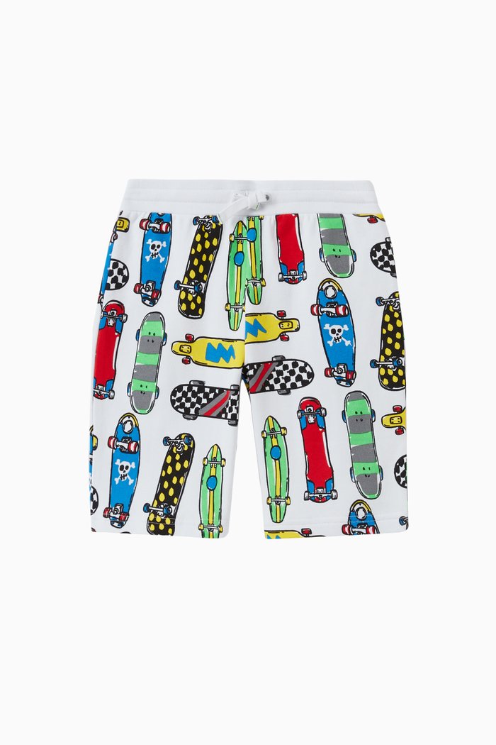 

Skateboards Shorts in Organic Cotton Fleece, White