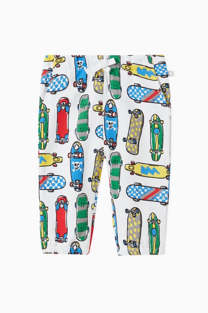 

Skateboards Joggers in Organic Cotton Fleece, White