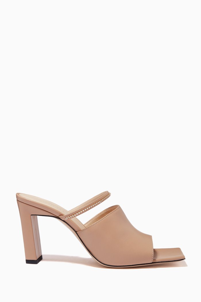 

Nana 85 Mules in Lambskin, Neutral