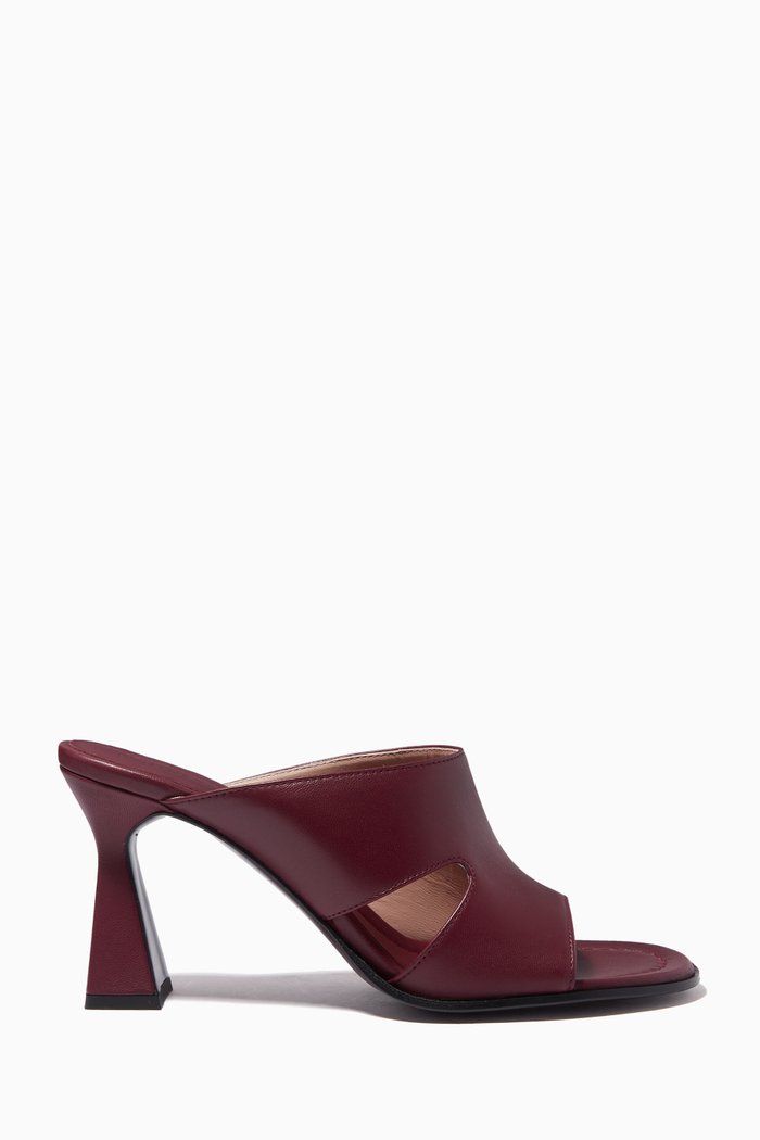 

Marie 85 Sandals in Goat Leather, Burgundy