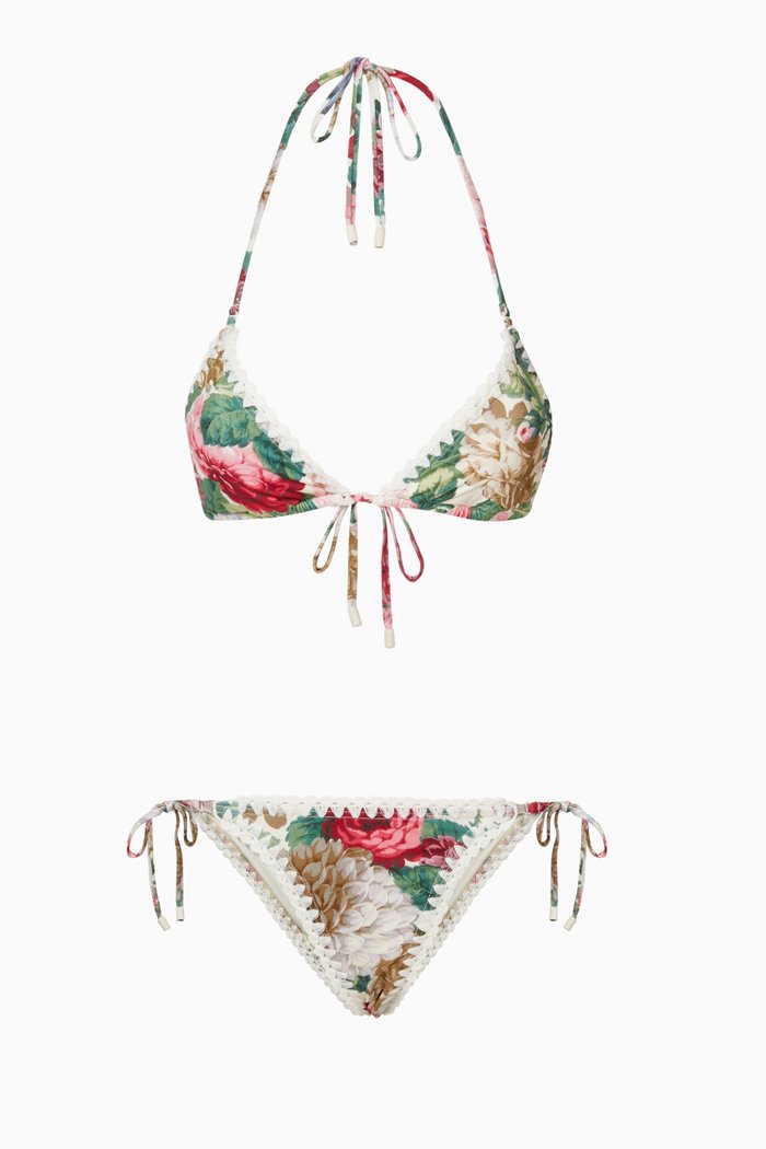 

Mae Crochet Edge Bikini, Multicolour