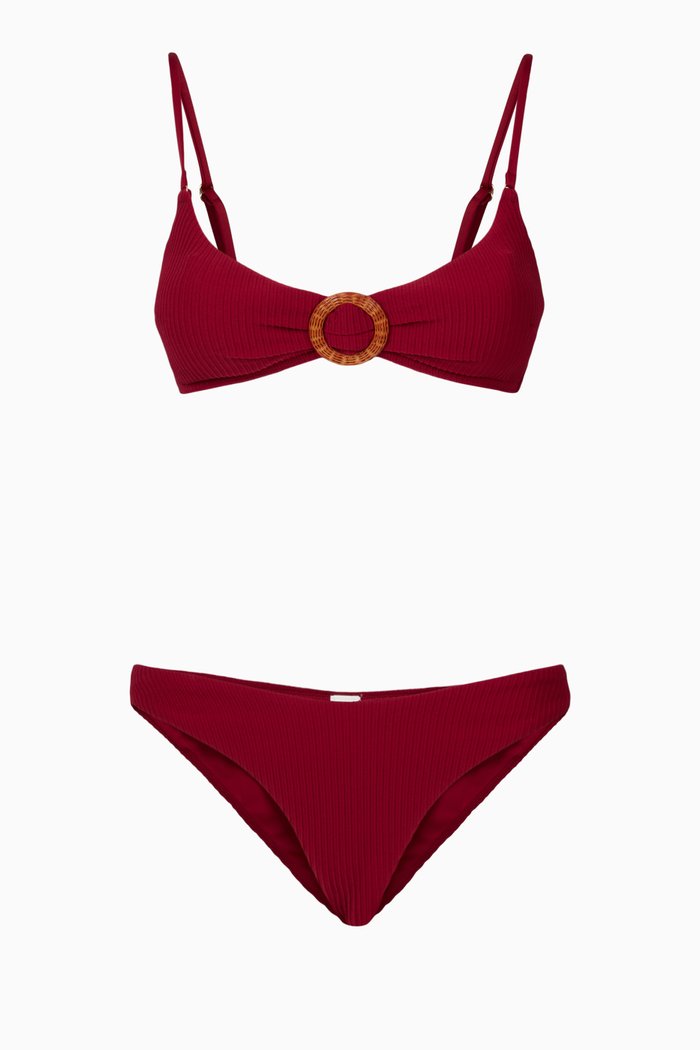 

Mae Rib Bikini, Red