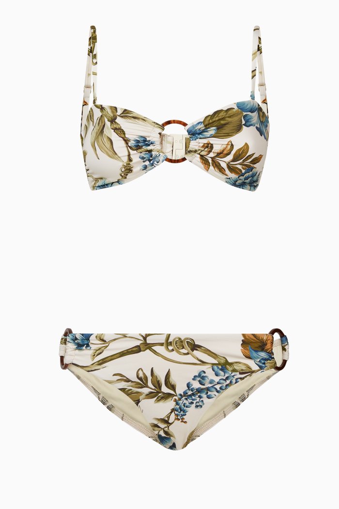 

Aliane Ring Bandeau Bikini, Multicolour