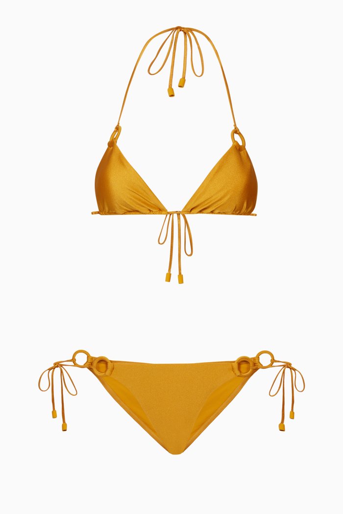 

Aliane Ring Tie Bikini, Gold