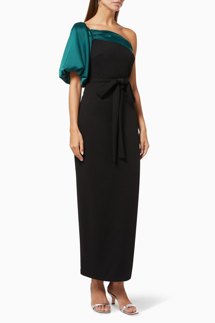 

Two Tone Dress in Satin, Multicolour