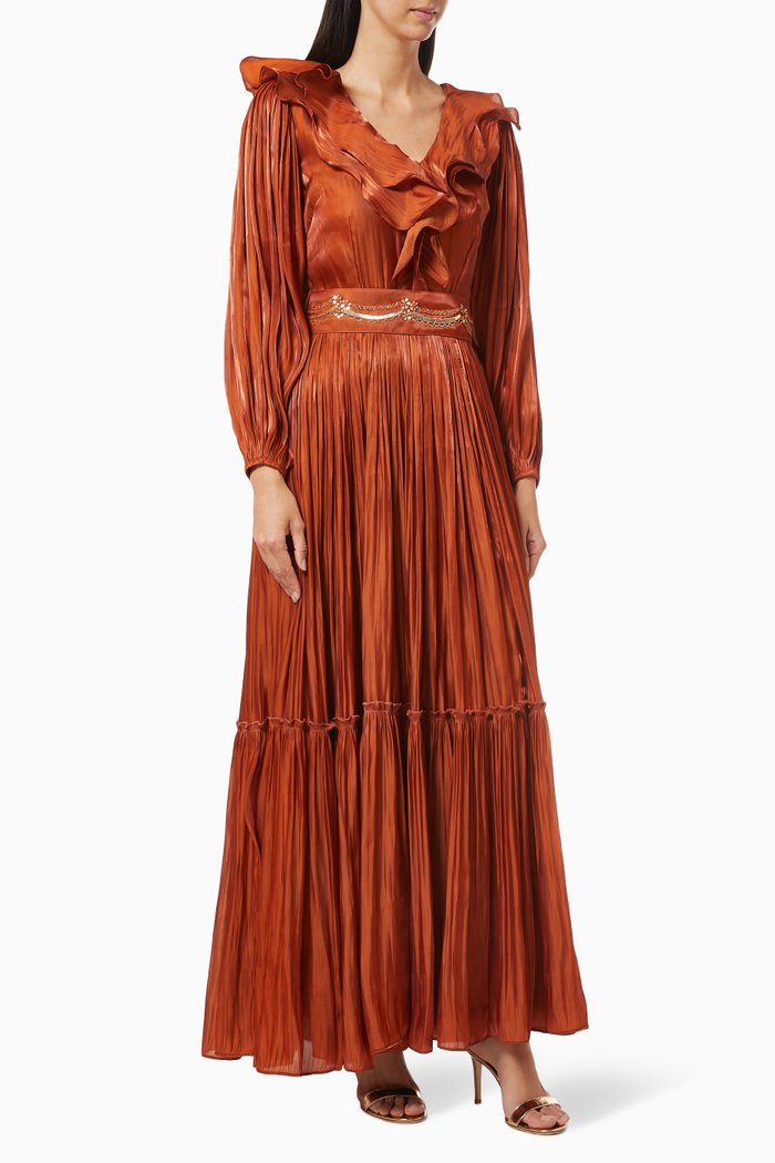 

Sequin Embroidered Dress, Gold