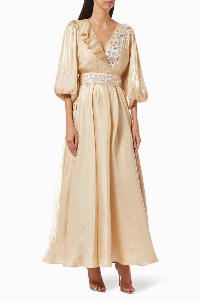 

Sequin Embroidered Dress, Neutral
