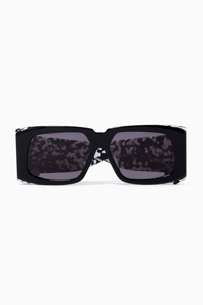 

Gravitation Square Sunglasses, Black