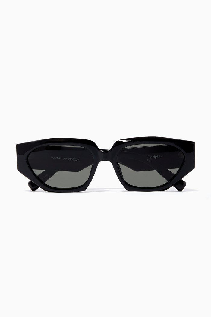 

Major Rectangle Sunglasses, Black