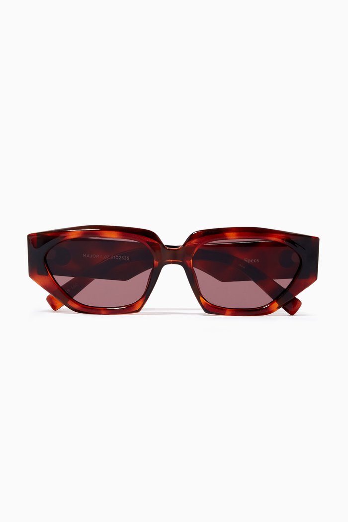 

Major Rectangle Sunglasses, Brown