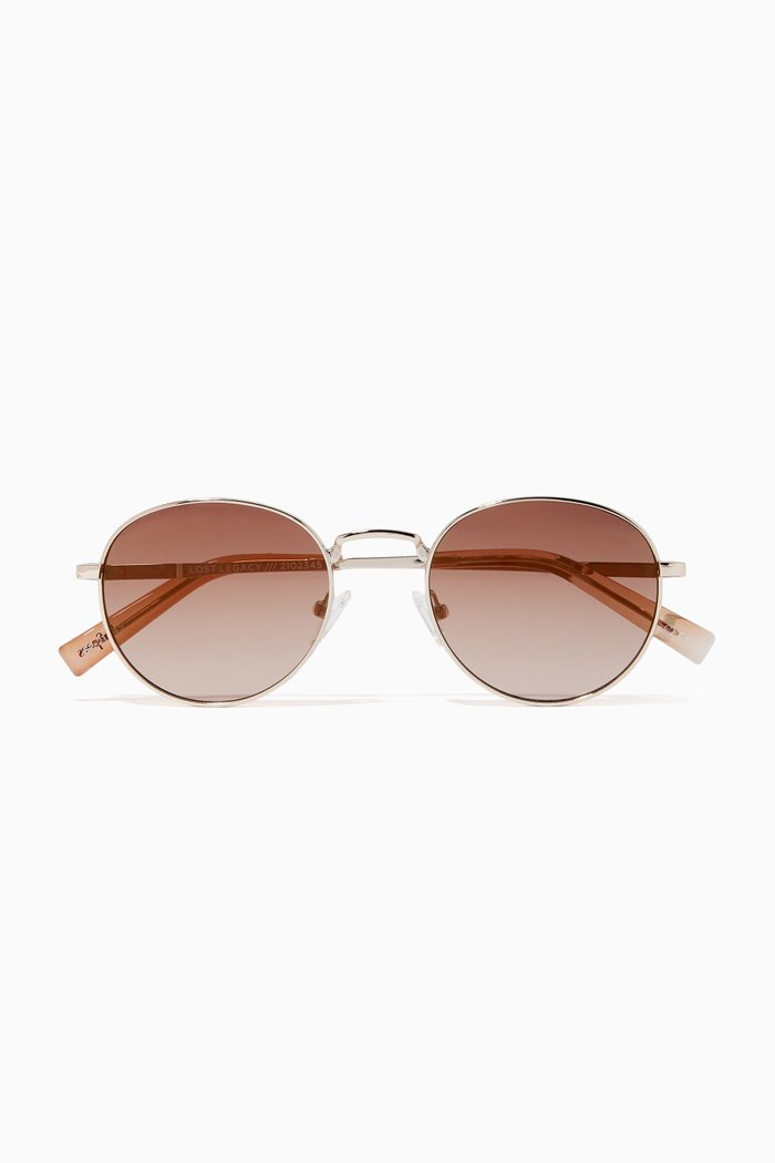 Lost Legacy Round Sunglasses, Brown