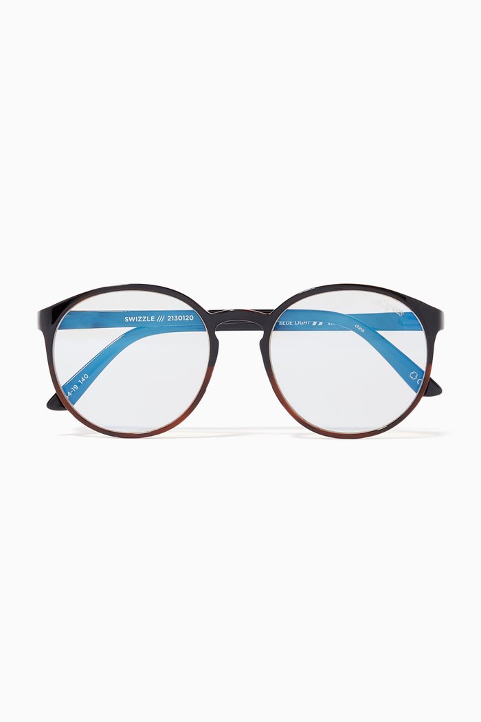 

Swizzle Round Sunglasses, Black