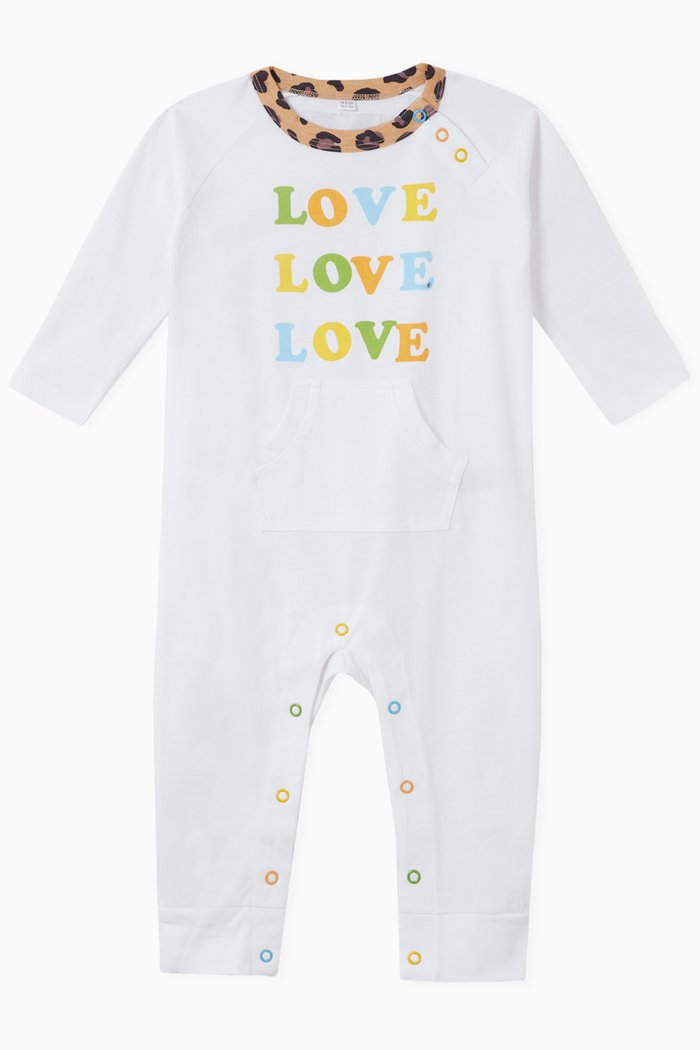 

Love Love Love Bodysuit in Organic Cotton Jersey, Grey