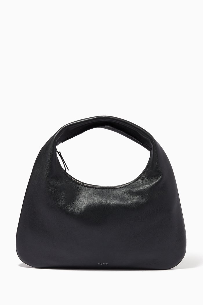 

Small Everyday Shoulder Bag in Leather, Black