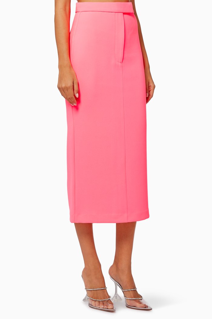 

Delany Skirt in Stretch Crepe, Pink