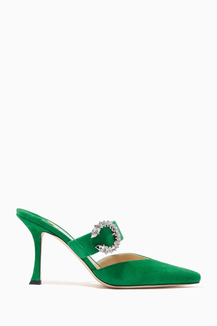 

Marta 90 Mules in Suede, Green