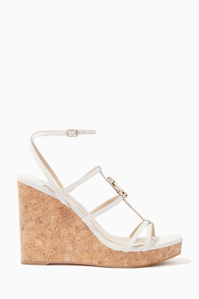 

JC Wedge 110 Sandals in Nappa, Neutral
