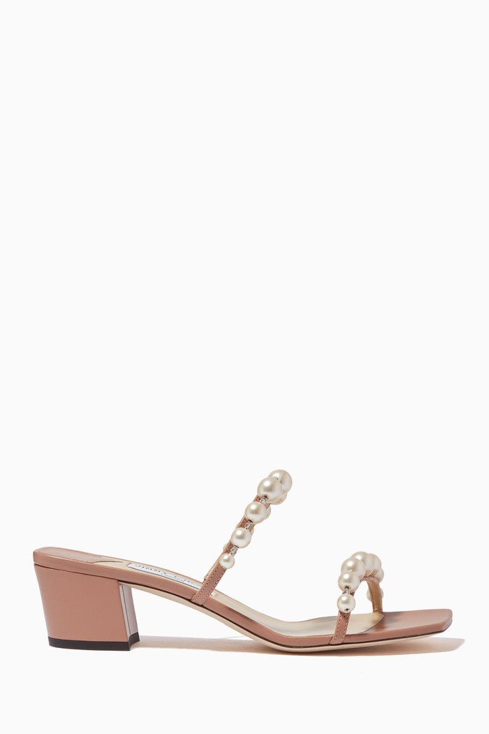 

Amara 45 Mules in Nappa, Pink
