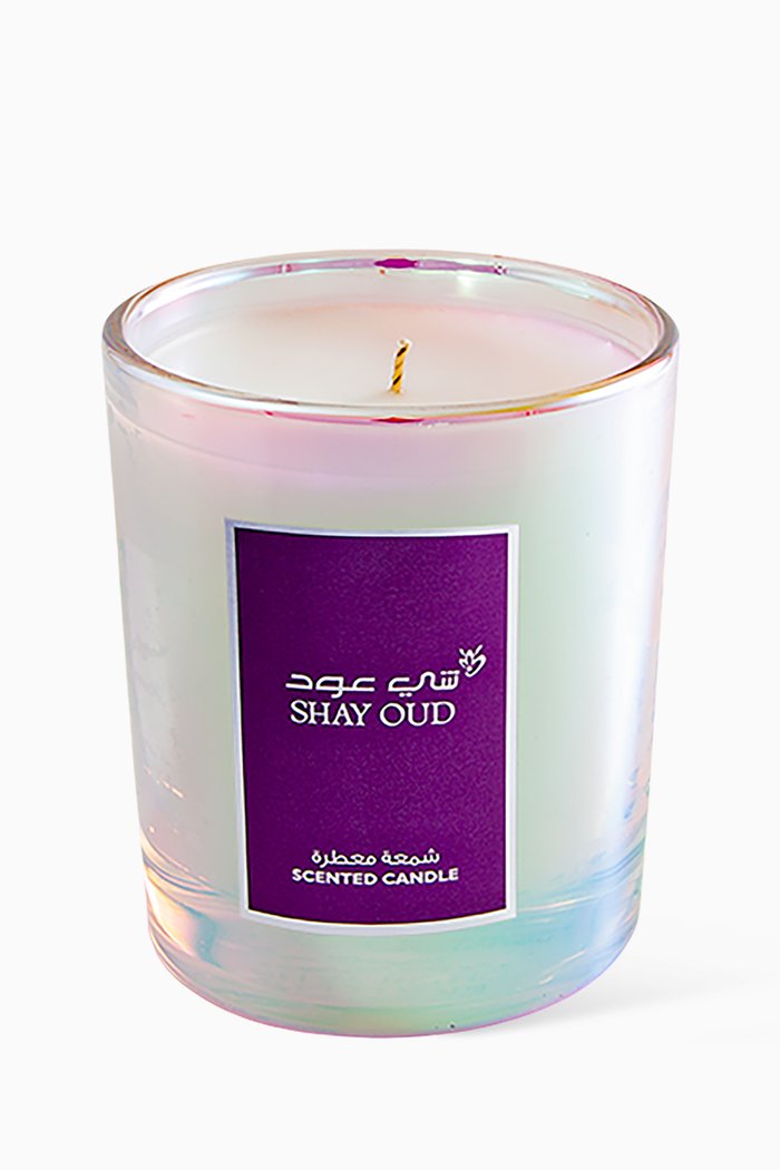 Shay Oud Scented Candle, 300g, Colourless