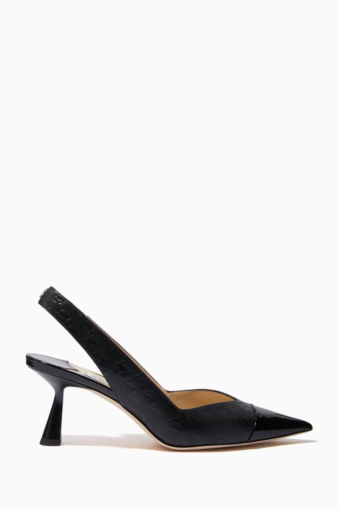 

Liya 65 Slingbacks in JC Leather, Black