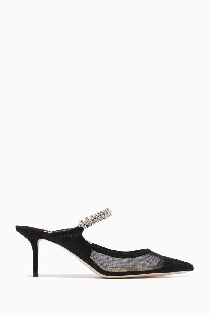 

Bing 65 Mules in Mesh & Suede, Black