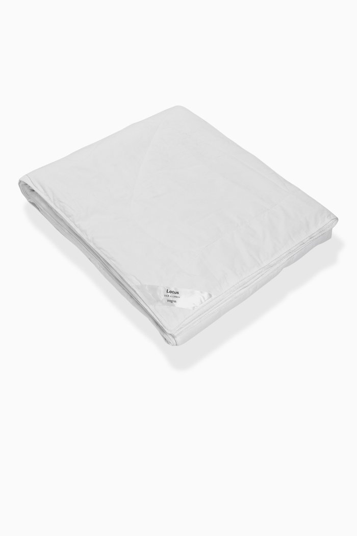 Lotus Duvet in Cotton, 220 x 240cm, White