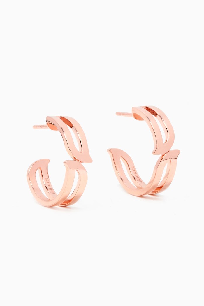 

Alif Hoop Earrings in 18kt Rose Gold