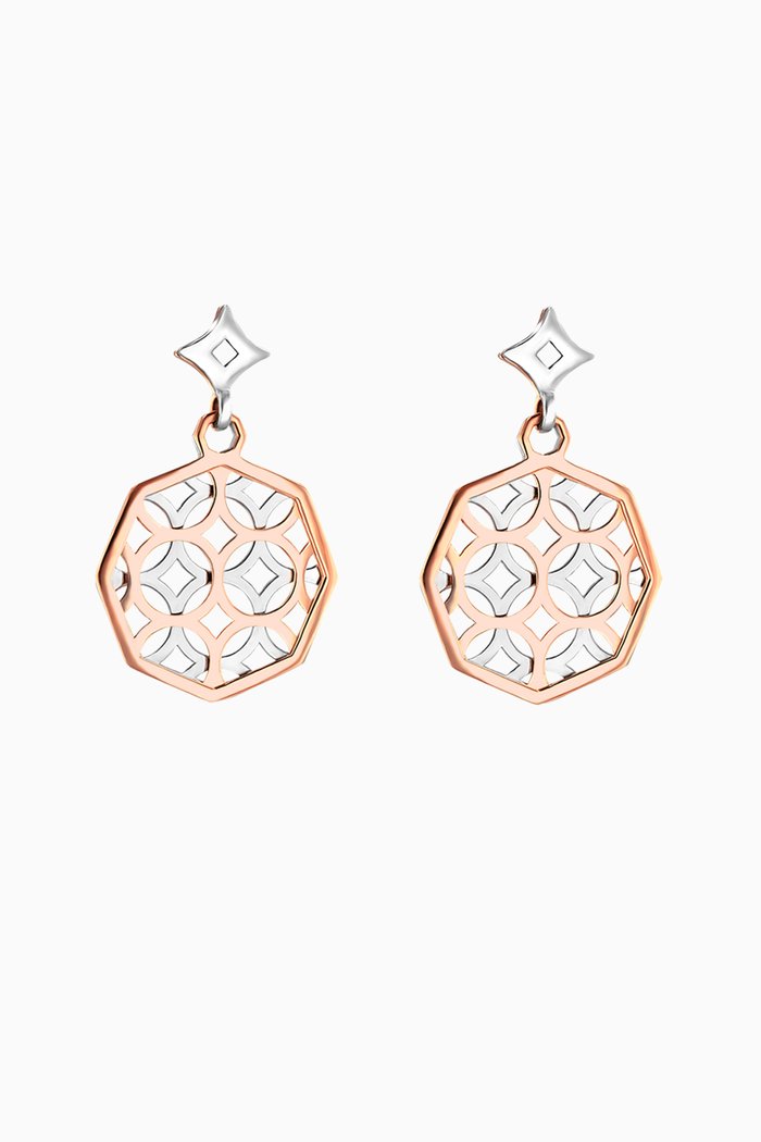 

Al Qasr Earrings in 18kt Gold, Rose gold