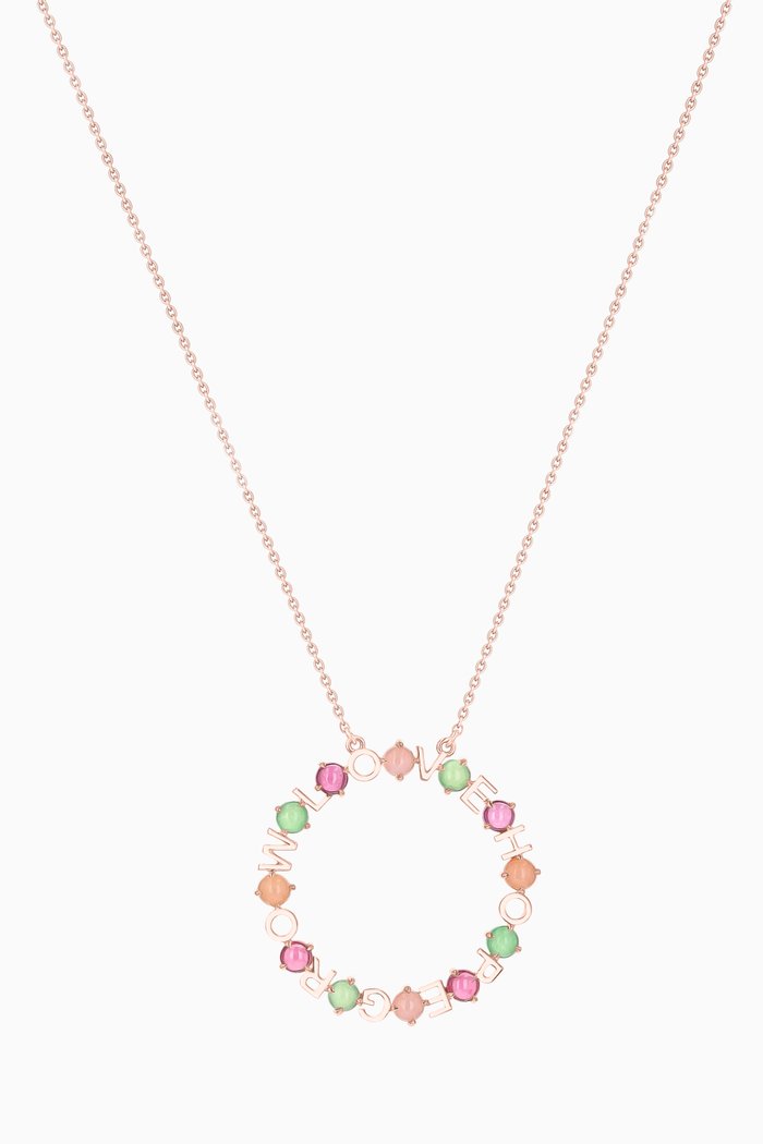 

Love, Hope, Grow Necklace in 14kt Rose Gold
