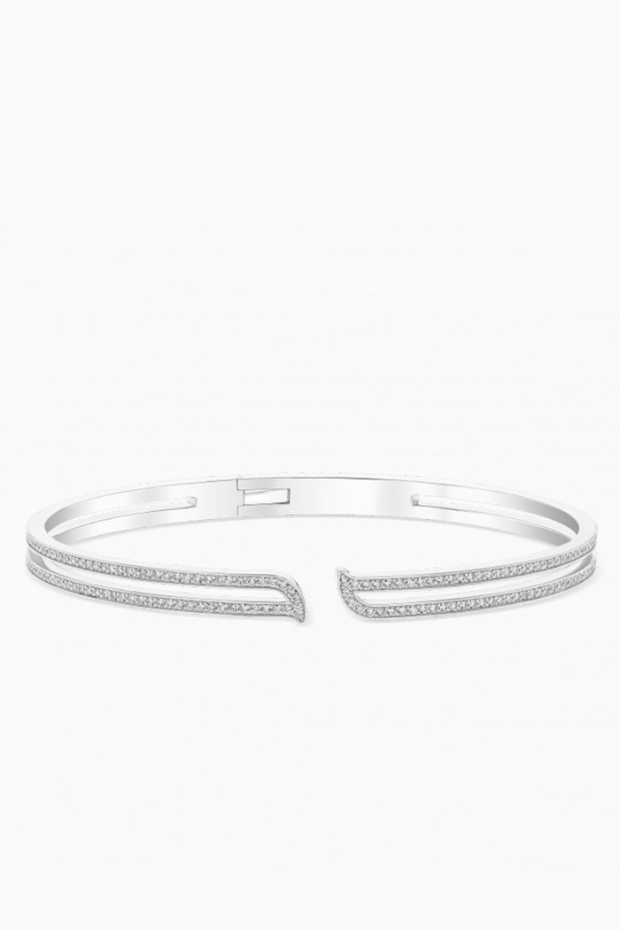 

Alif Bangle with Diamonds in 18kt White Gold