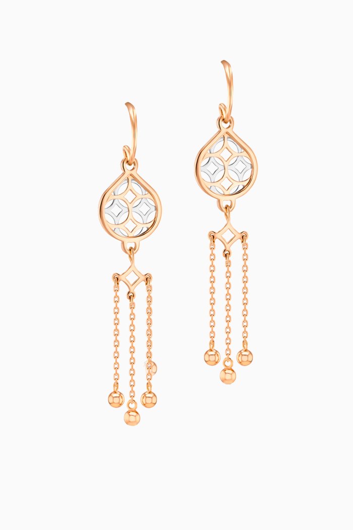 

Al Qasr Earrings in 18kt Gold, Rose gold