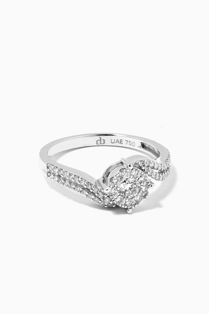 

OneSixEight Diamond Ring in 18kt White Gold