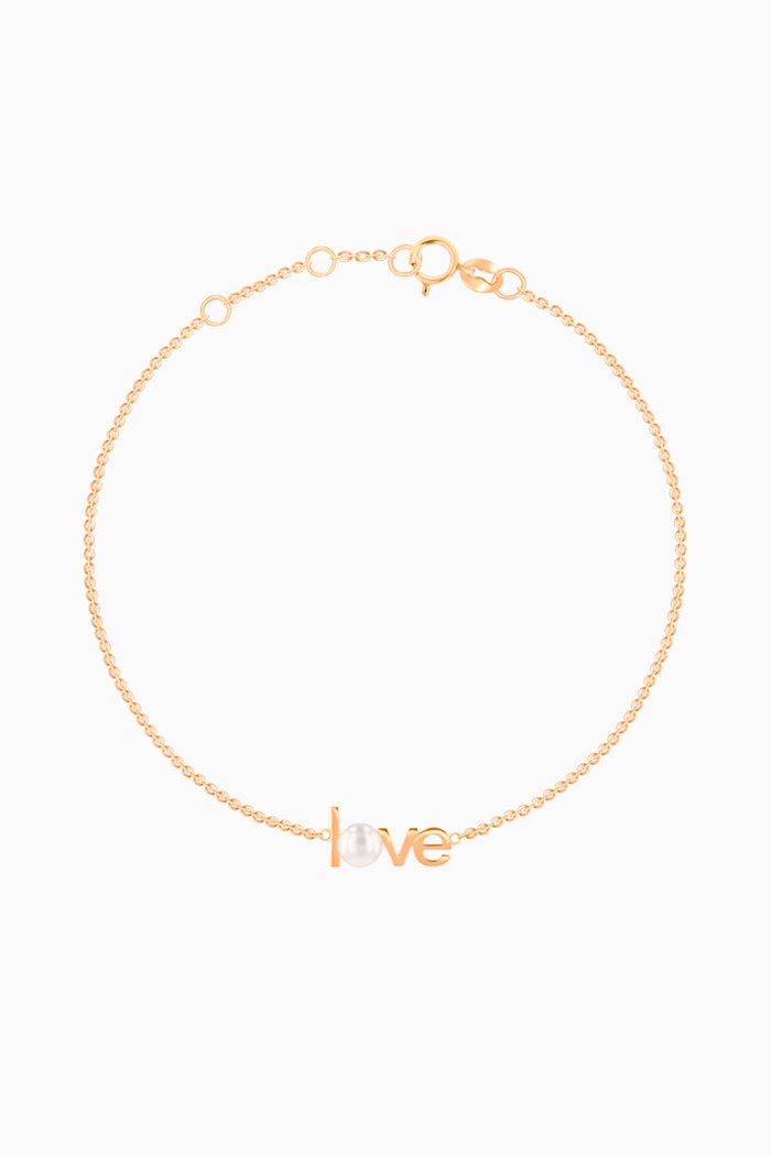 

Love Bracelet with Pearl in 14kt Rose Gold