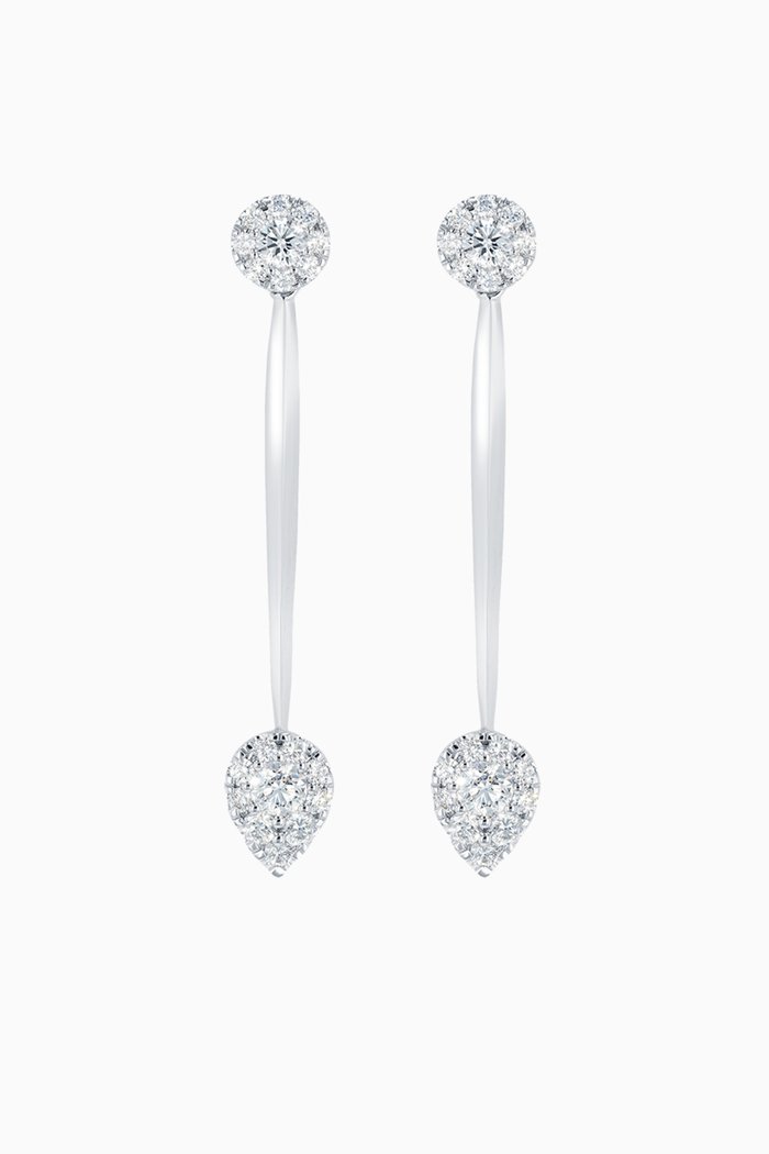 

OneSixEight Diamond Earrings in 18kt White Gold