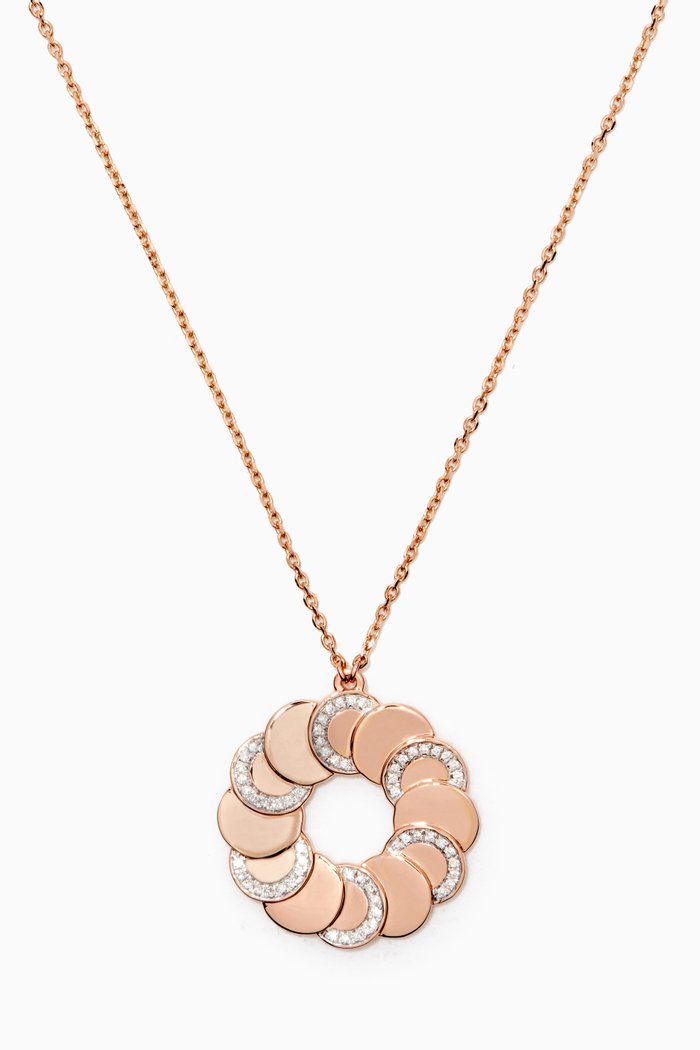 

Revolve Diamond Pendant Chain in 18kt Rose Gold
