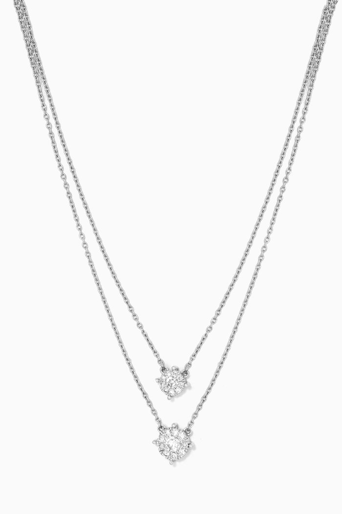 OneSixEight Diamond Necklace in 18kt White Gold