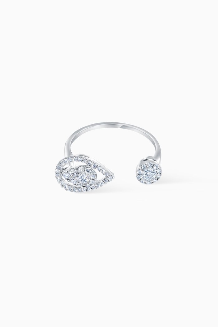 

OneSixEight Diamond Ring in 18kt White Gold